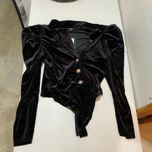 Fashion Nova sticking with you Velvet bodysuit XL